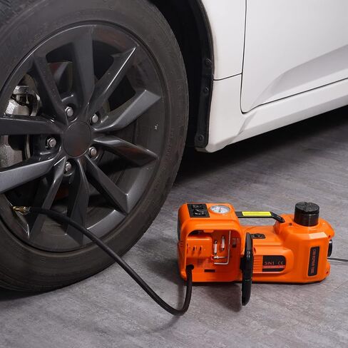 VEVOR Electric Car Jack, 5 Ton/11023 LBS Hydraulic Jack Lift with Built-in Inflatable Pump and LED Light, Portable Car Jack for SUV MPV Sedan Truck Change Tires Garage Repair in Saudi Arabia