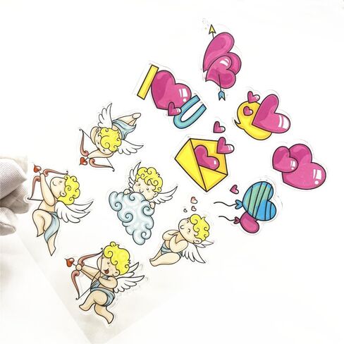 Flamingo Valentine's Day Clear Stamps,Love Swan Animals Pattern Transparent Seal Silicone Clear Stamps for Holiday Card Making Decoration and DIY Scrapbooking Album DIY Crafts in Kuwait