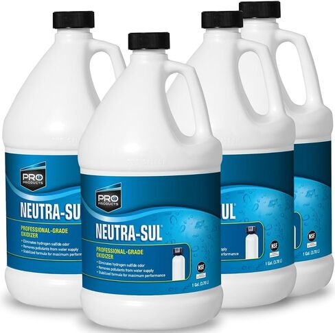 Pro Products Neutra Sul Professional Grade Oxidizer, Helps Eliminate Odor and Impurities for Water Purification, 1 Gallon Bottle, 4 Pack in Kuwait