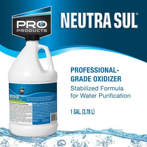 Pro Products Neutra Sul Professional Grade Oxidizer, Helps Eliminate Odor and Impurities for Water Purification, 1 Gallon Bottle, 4 Pack in Kuwait
