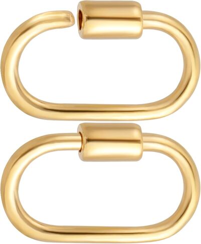 2PCS Clasp Jewelry Clasp ، 925 Sterling Silver Screk Clips Carabiner ، حلقات قفزة صغيرة لصنع المجوهرات ، الحرف ، مشروع DIY in Kuwait