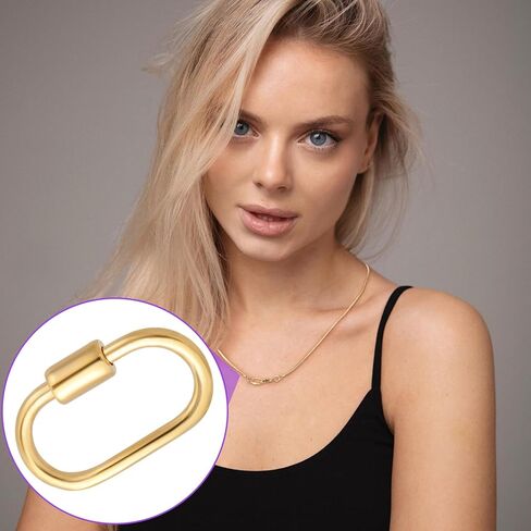 2PCS Clasp Jewelry Clasp ، 925 Sterling Silver Screk Clips Carabiner ، حلقات قفزة صغيرة لصنع المجوهرات ، الحرف ، مشروع DIY in Kuwait