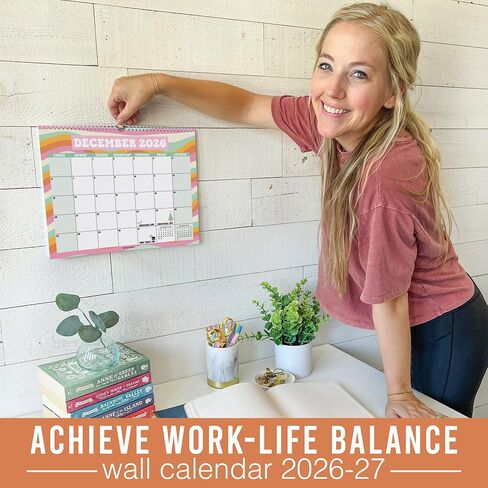 2026 التقويم الحائط كبير - تقويمات الجدار الحلزوني 2026-2027 ، 18 شهرًا تقويمًا من يناير 2026 إلى يونيو 2027 ، تقويمات معلقة للمنزل ، المكتب ، الفصل الدراسي ، Kraft Monthly Planner in Kuwait