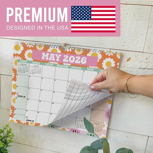 2026 التقويم الحائط كبير - تقويمات الجدار الحلزوني 2026-2027 ، 18 شهرًا تقويمًا من يناير 2026 إلى يونيو 2027 ، تقويمات معلقة للمنزل ، المكتب ، الفصل الدراسي ، Kraft Monthly Planner in Kuwait