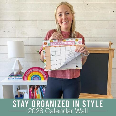 2026 التقويم الحائط كبير - تقويمات الجدار الحلزوني 2026-2027 ، 18 شهرًا تقويمًا من يناير 2026 إلى يونيو 2027 ، تقويمات معلقة للمنزل ، المكتب ، الفصل الدراسي ، Kraft Monthly Planner in Kuwait