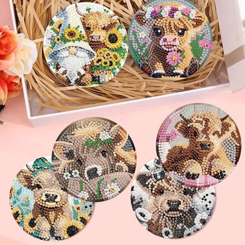 8 قطع عيد الميلاد أدوات الفنون الماس ، وقوادات الرسم الماسي ، وأطقم الطلاء الفنية الماس ، 5D DIY Clow Drill Diamonds Arts Cits للبالغين هدية وديكور المنزل in Kuwait