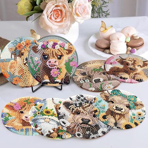 8 قطع عيد الميلاد أدوات الفنون الماس ، وقوادات الرسم الماسي ، وأطقم الطلاء الفنية الماس ، 5D DIY Clow Drill Diamonds Arts Cits للبالغين هدية وديكور المنزل in Kuwait