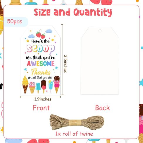 Serencatcher 50pcs Cupcake Themed Employee Appreciation Gift Tags, You Take The Cake Thank You for All That You Do Thank You Tags with String for Staff Coworkers Volunteers Teachers Appreciation in Saudi Arabia