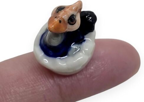 ChangThai Design 2" Long Sperm Whale Miniature Fish Ceramic Aquatic Animal Figurine Dollhouse Collectible Statue Decor Gifts in Kuwait