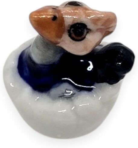 ChangThai Design 2" Long Sperm Whale Miniature Fish Ceramic Aquatic Animal Figurine Dollhouse Collectible Statue Decor Gifts in Kuwait