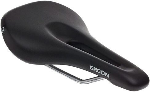 Ergon SM Women's Bike Saddle | Ergonomic Comfort, Gender Specific Design | Mountain MTB/Trail/Touring | Single Tire, Stealth Black, Women S/M or Women M/L in Kuwait