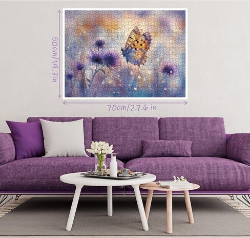 لغز المناظر الطبيعية للزهور الملونة للبالغين 1000 قطعة ، لغز القهوة في بحيرة إيطاليا المريح ، لغز قهوة جرو القط in Kuwait