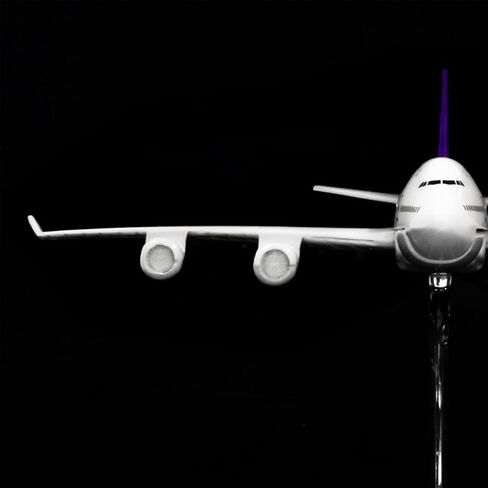 24-Hours 18" 1:160 Scale Hobby Airplane Model Air France Plane A380 Model Plane Diecast Airplane for Adults with LED Light(Touch or Sound Control) for Business Gift in Kuwait