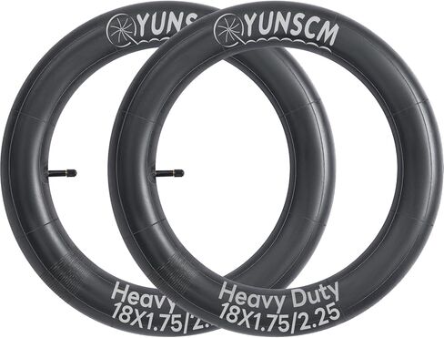 YunSCM 18" Bike Tubes 18x1.5/1.75 AV32mm Schrader Valve 18" Bicycle Inner Tubes Compatible with 18 x 1.5-1.75 Kid Bike Tire Tubes-2 Pack in Saudi Arabia