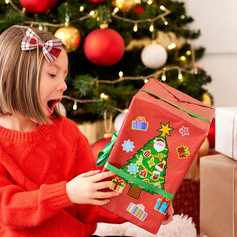 JOYIN 48 قطعة عيد الميلاد اصنع ملصق وجه، ملصقات عيد الميلاد اصنع الفنون والحرف اليدوية الخاصة بك سانتا سانتا، جنوم، الرنة، رجل الثلج، الدب القطبي، هدايا عيد الميلاد الحرفية للأطفال الأنشطة المدرسية لوازم الحفلات in Saudi Arabia