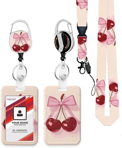 Heavy Duty ID Badge Holder with Retractable Badge Reel Clip, Breakaway Lanyards, Vertical ID Card Holder for Nurses, Doctors, Teachers, Women, Men - Cool Soccer in Saudi Arabia