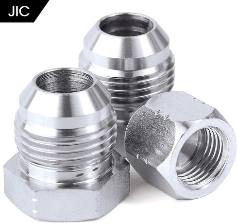 OKBA 64pcs JIC 37° Flare Thread Cap&Plug Kit,37 Degree JIC Cap and Plug Assortment Kit Precision Threading Hydraulic Hose Tube Pipe Adapter AN Fittings Set Kit Dash Sizes 04 06 08 10 12 16 in Kuwait