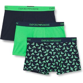 Emporio Armani Men's Pure Cotton 3-Pack Trunk