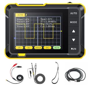 Echouswin DSO152 Oscilloscope - 2.8" TFT Handheld Digital Oscilloscope Kit Portable Automotive Oscilloscope, 2.5MS/s High Sampling Rate, 200KHz Bandwidth, Trigger Function Auto/Nomal/Single