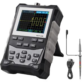 راسم الذبذبات الرقمي بروستر راسم الذبذبات المحمول معدل أخذ العينات 500 مللي ثانية/ثانية، راسم ذبذبات التخزين المحمول 2.4 بوصة شاشة LCD مع عرض النطاق الترددي الموجي 120 ميجا هرتز، يدعم تخزين الموجي 2500 in Kuwait