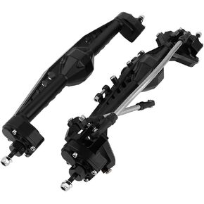 RZXYLRC Full CNC Aluminum Alloy Front Rear Portal Axle for 1/10 RC Crawler Car Axial Capra 1.9 UTB, Completes Axle Set Metal Upgrades
