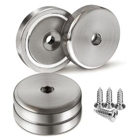 BY JMY Strong Neodymium Disc Magnets with countersunk Holes,for Fridge, DIY, Building, Scientific, Craft, Office Magnets-1.4 inch x 7mm (4)