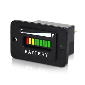 Led Battery Level Indicator,48V Battery Gauge,Applicable to Golf Cart Battery Meter,Fork Lifts,Club Car,Motorhome etc Battery Voltage Meter
