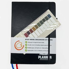 Project Planner: Management Notebooks Organizer & Work Log Book Tracker With Checklist Brainstorming for Entrepreneurs, Managers & Small Business Owners