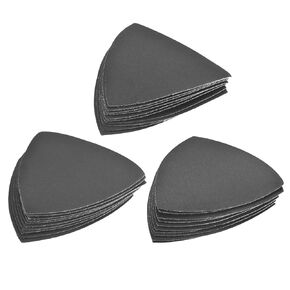uxcell Triangle Detail Sander Sandpaper Set 600/800/1000 Grit 3-1/2 Inch Hook and Loop Silicon Carbide Sanding Pads 30 Pieces