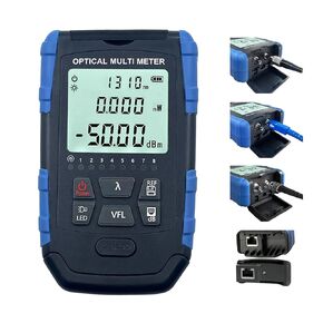 5-in-1 Fiber Tester - Fiber Optic Cable Tester, Portable Optical Power Meter with Fiber Optic Light, Optic Fiber Power Meter FC/SC/ST Universal Interface