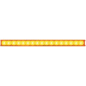 GG Grand General 76980 20 Inches Spyder Amber 17 LED Park/Turn Light Bar, Amber Lens, Single Row