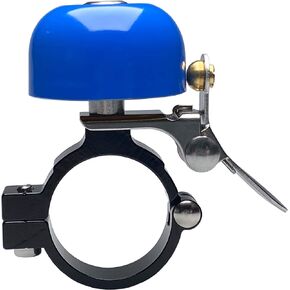 Zotemo Brass Bike Bell Pro، جسم معدني بالكامل، جرس دائري للدراجة ذو نغمة عالية للبالغين والأطفال، يناسب مقود الدراجة من 0.79 إلى 1 بوصة