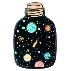 Moonmoli Space Galaxy Jar Stellar Elixir Enamel Pins for Backpacks, Lapels, Jackets, or Hats with Secure Backing - Cute Pins for Backpacks Aesthetic, Practical and Durable, 1.5" Tall and 1" Wide - 1ct