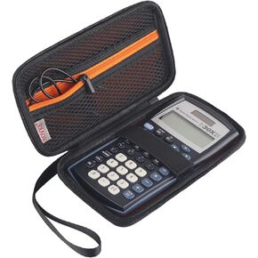 BOVKE Scientific Calculator Carrying Case Replacement for Texas Instruments TI-30X IIS 2-Line Scientific BA II Plus Financial Calculator, Black