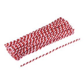 MECCANIXITY Pipe Cleaners Chenille Stems 30cm/12 Inch for DIY Art Creative Crafts Decorations, Black White Pack of 100