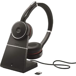 Jabra Evolve 75 Stereo UC, Charging Stand & Link 370 (Renewed)