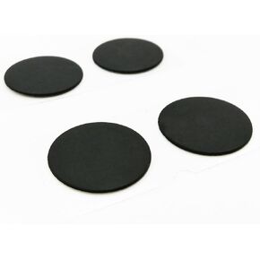 4 Pcs Bottom Base Rubber Feet Replacement for MacBook Pro Retina A1425 A1502 A1398 13" 15"(Black)
