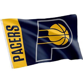 Desert Cactus Indiana Pacers Flag NBA National Basketball Association 100% Polyester Indoor Outdoor 3 feet x 5 feet Team Flags (Team Name)