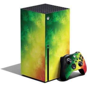 MIGHTY SKINS Skin Compatible with Xbox Series X Bundle - Rasta Rainbow | Protective, Durable, and Unique Vinyl Decal wrap Cover | Easy to Apply and Change Styles | Made in The USA