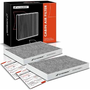 A-Premium 2-PC Cabin Air Filter with Activated Carbon Compatible with Mercedes-Benz S350, S400, S450, S550, S600, S63 AMG, S65 AMG, CL500, CL550, CL63 AMG, CL65 AMG, CLS63 AMG, Replace# A2218300318