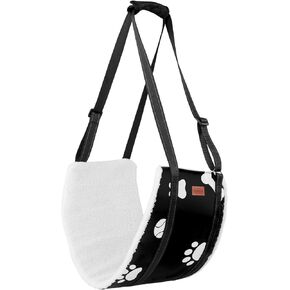 LOOBANI Dog Lift Harness for Back Legs, Portable Dog Sling for Large Dogs Hind Leg Support, Comfortable Leg Support Assistance for Elderly Dogs with Hip, ACL Brace, Senior, Injured (Large) Black