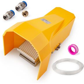 JRready 4F210-08FT Pneumatic Foot Valve:Premium Foot Treadle Accessory for YJQ-W1Q,YJQ-W2Q,YJQ-W7Q & YJQ-W2DTQ Pneumatic Crimping Tools-Efficient & Durable Pneumatic Foot Pedal