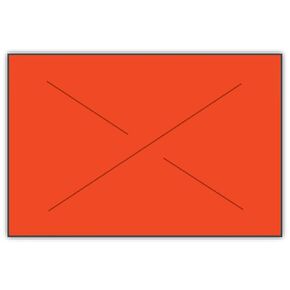 Garvey Products Gx1812 Fluorescent Red Blank Labels (1812-03050), 11 Rolls per Sleeve