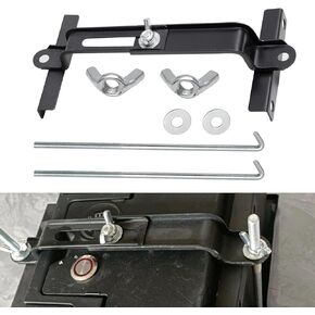 jokormo 1 PC Car Bracket with J Bolt, Durable Thickened Adjustable Fixed Battery Holder Replacement accessoriesr, Universal Automotive Ship (Black)