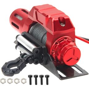 Vgoohobby RC Car Winch Simulation Winch w/Steel Wire Compatible with Traxxas TRX4 Axial SCX10 90046 D90 Redcat Gen8 HSP 1/10 RC Crawler Car