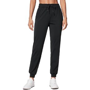 CRZ YOGA 4-Way Stretch High Waisted Joggers for Women Lightweight Casual Dress Work Workout Pants Sweatpants Pockets