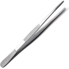 Surgical Dressing Tweezer Forceps 5.5" (14cm) Standard Pattern Serrated Tip Dental Picking Instruments