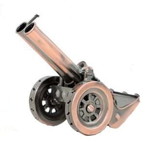 Winterworm Red Copper Cannon Model Retro Collection Ornaments Iron Art Cannon Statue Sculpture Figurine for Home Office Cofe Bar Desktop Decoration Birthday Christmas Dad Man Boy Gift(DP-2)
