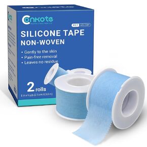 Conkote Soft Silicone Tape, Pain-Free Removal, Easy Cut Size, 1" x 4 Yards, 2 Rolls