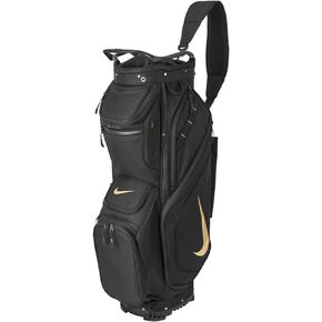 Nike Performance Golf Cart Bag 14-Way, Full-Length Divider (Black/Gold) - Unisex